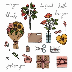 muted deluxe Just For You - 6X8 Stamp Set