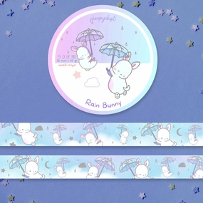 top Rain Bunny Washi Tape