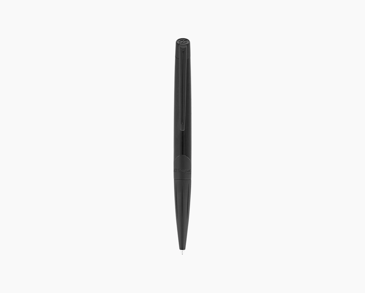 premium minimalist St Dupont Defi Millenium Shiny Black & Matte Black Trim Ballpoint Pen