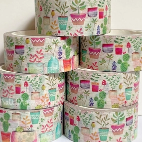 daily Succulent Pots Washi Tape