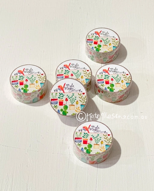 Succulent Pots Washi Tape cool classic