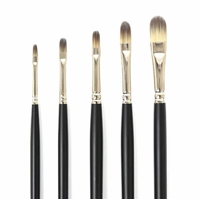 Synthetic Hog'S Hair Filbert Paintbrush short multipurpose
