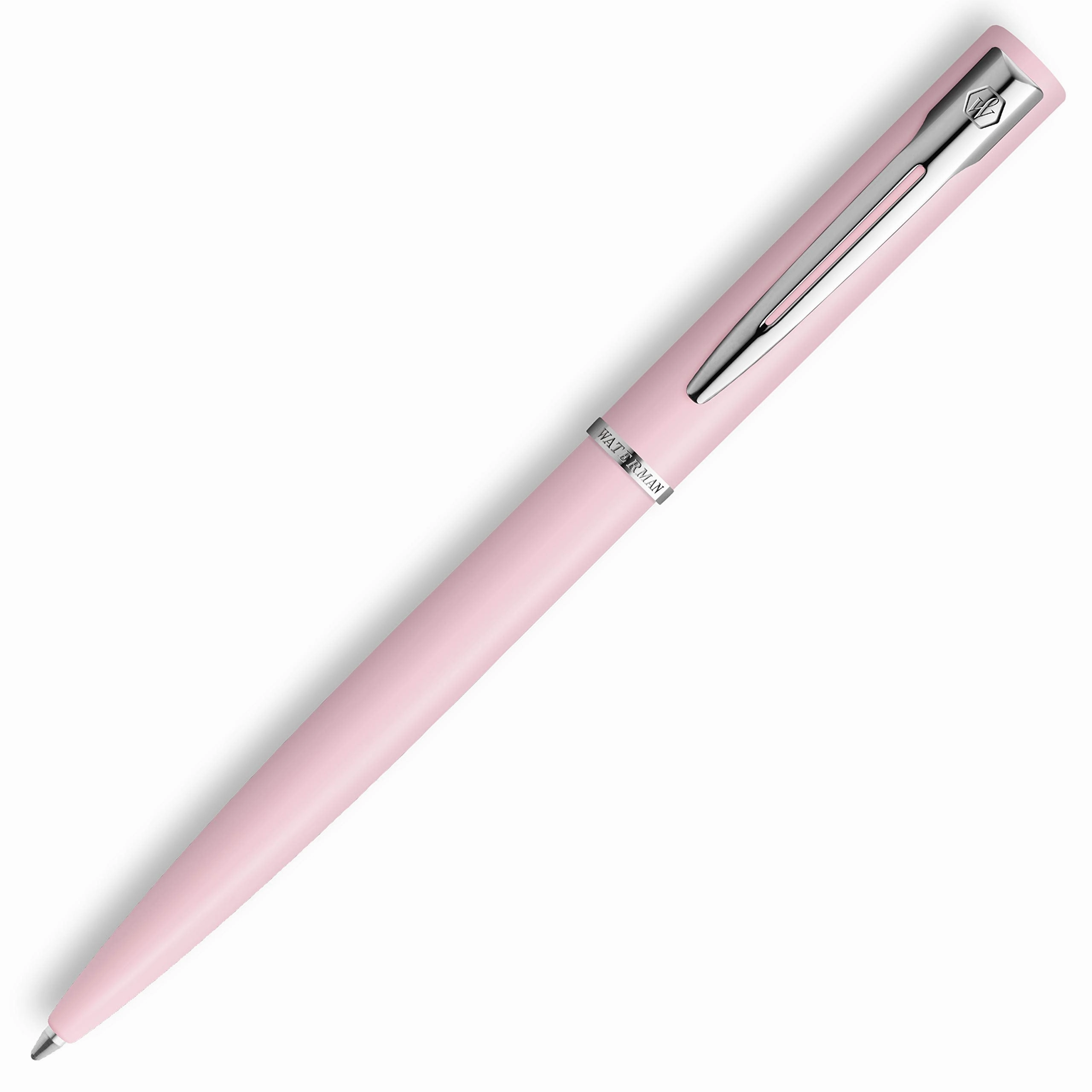gift bundle Waterman Allure Pastel Pink Lacquer & Chrome Ballpoint Pen