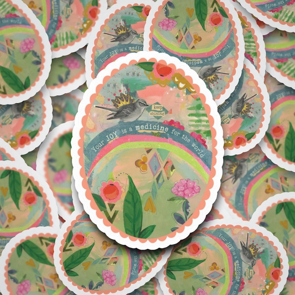 pack resin Your Joy Is A Medicine Vinyl Sticker