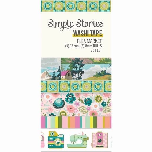 magnetic popular Flea Market Washi Tape 5/Pkg