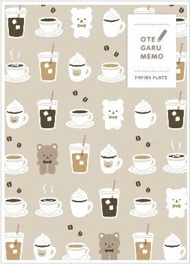Coffee Memo Pad Papier Graphics Otegaru metallic giant