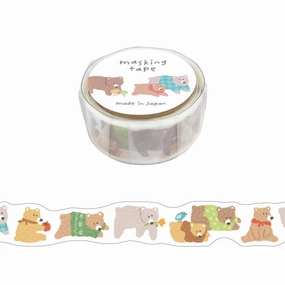 Hokkori Washi Tape Bear deluxe top