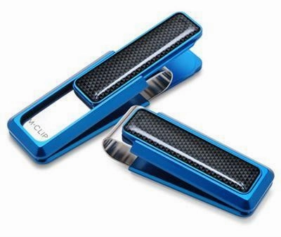M-Clip Blue Anodized Money Clip strong bestselling