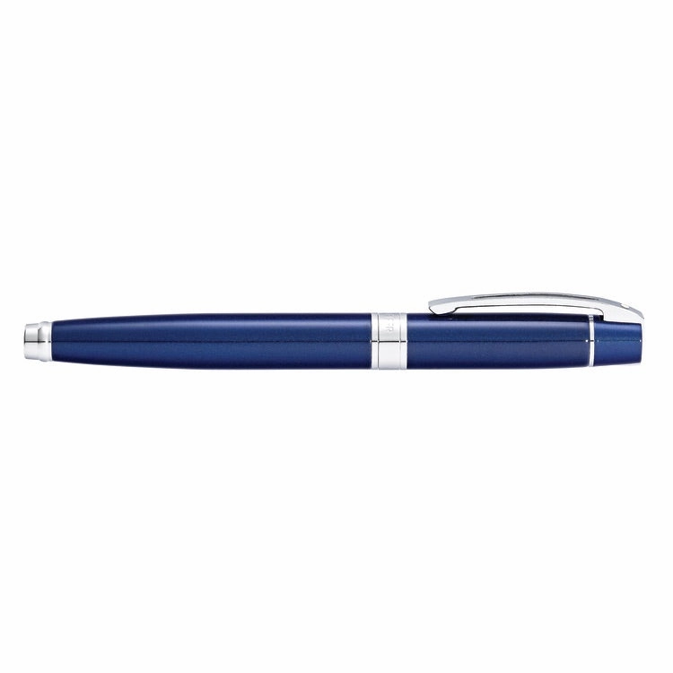Sheaffer 300 Glossy Blue Lacquer W/Chrome Plated Trim Rollerball Pen daily