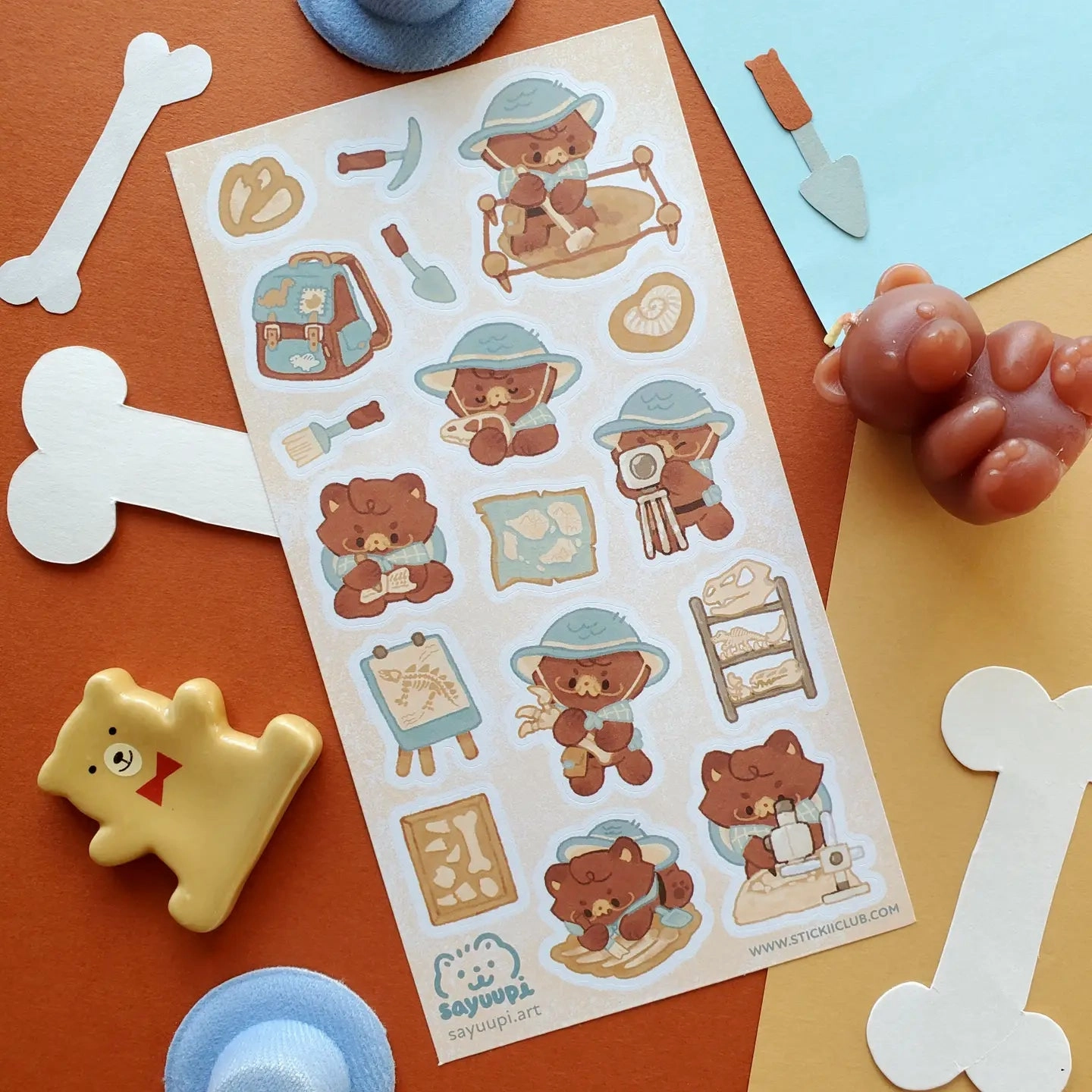 musthave Stickii Dino-Mite Fossil Dig Sticker Sheet