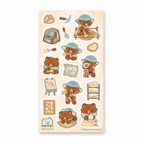 versatile Stickii Dino-Mite Fossil Dig Sticker Sheet