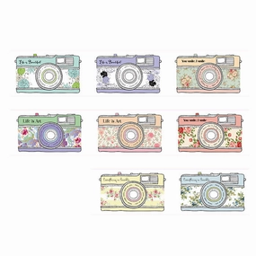sealed Floral Camera Washi Tape