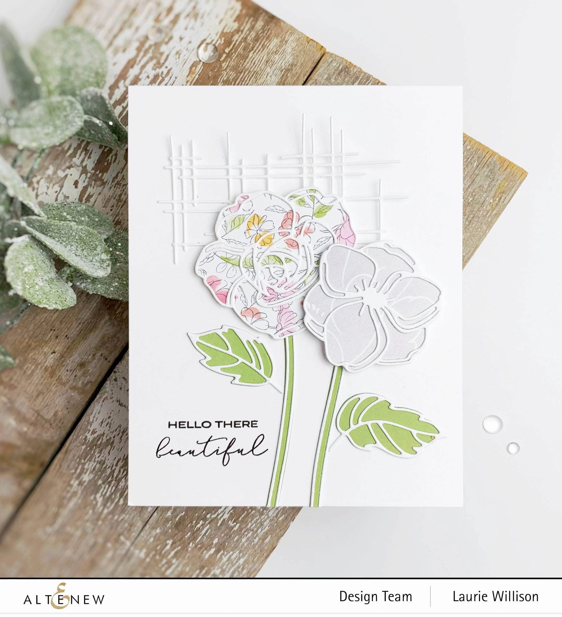 lightweight top Floral Doodles Die Set
