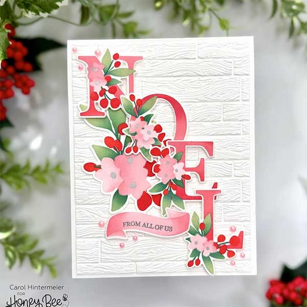 Floral Noel - 4X4 Stamp Set steel nonslip
