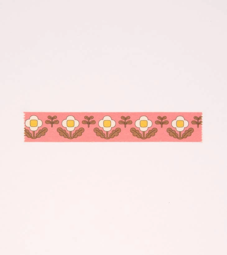 exclusive Floral Washi Tape - Vintage Pink