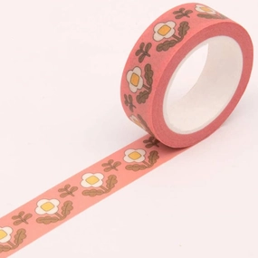 Floral Washi Tape - Vintage Pink small vivid