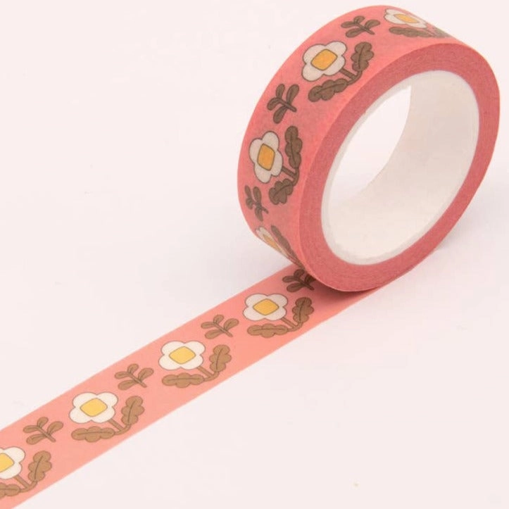 Floral Washi Tape - Vintage Pink small vivid