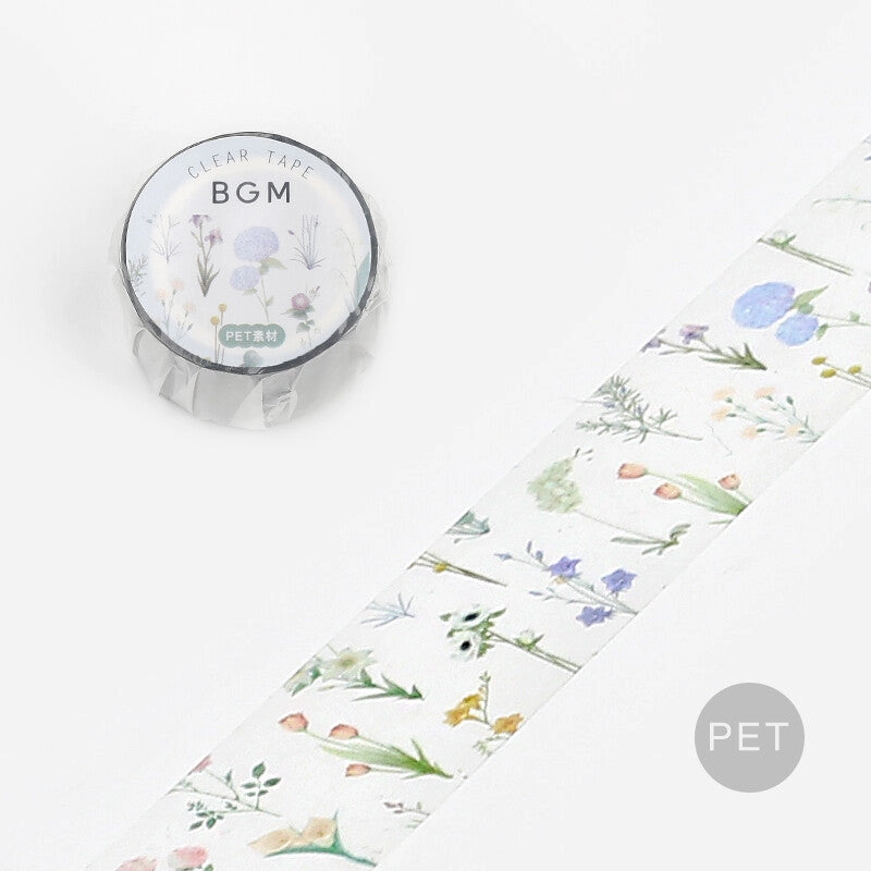 Flourish Pattern Pet Clear Tape Bgm classic