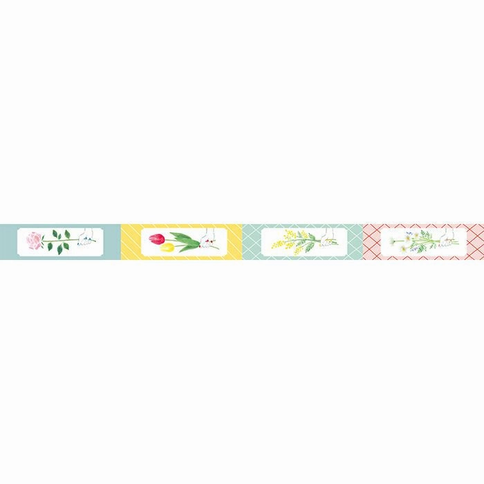 bright pastel Flower For You Washi Tape