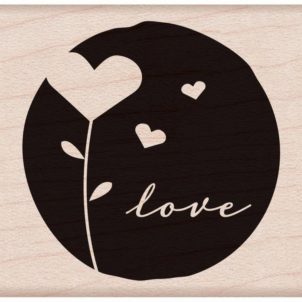 new cool Flower Hearts Hero Arts Mounted Rubber Stamp