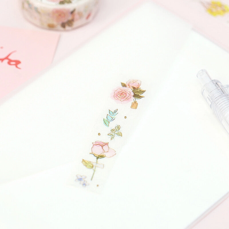 fiber Flower Poem Washi Tape