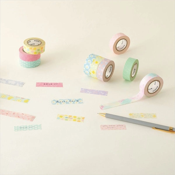 Flower Yellow Washi Tape Writable Maste Washi waterproof