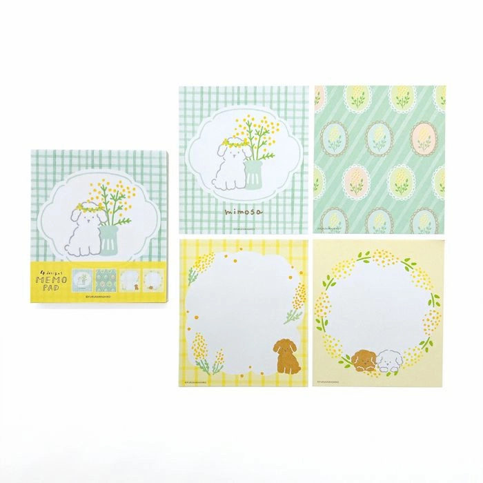 locking Fluffy Mimosa Memo Pad