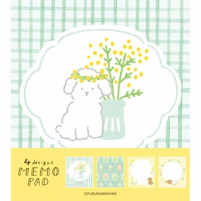 modern wide Fluffy Mimosa Memo Pad