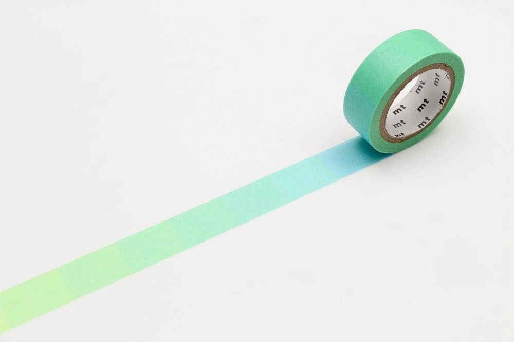 sleek waterproof Fluo Gradation Blue/Yellow Mt Washi