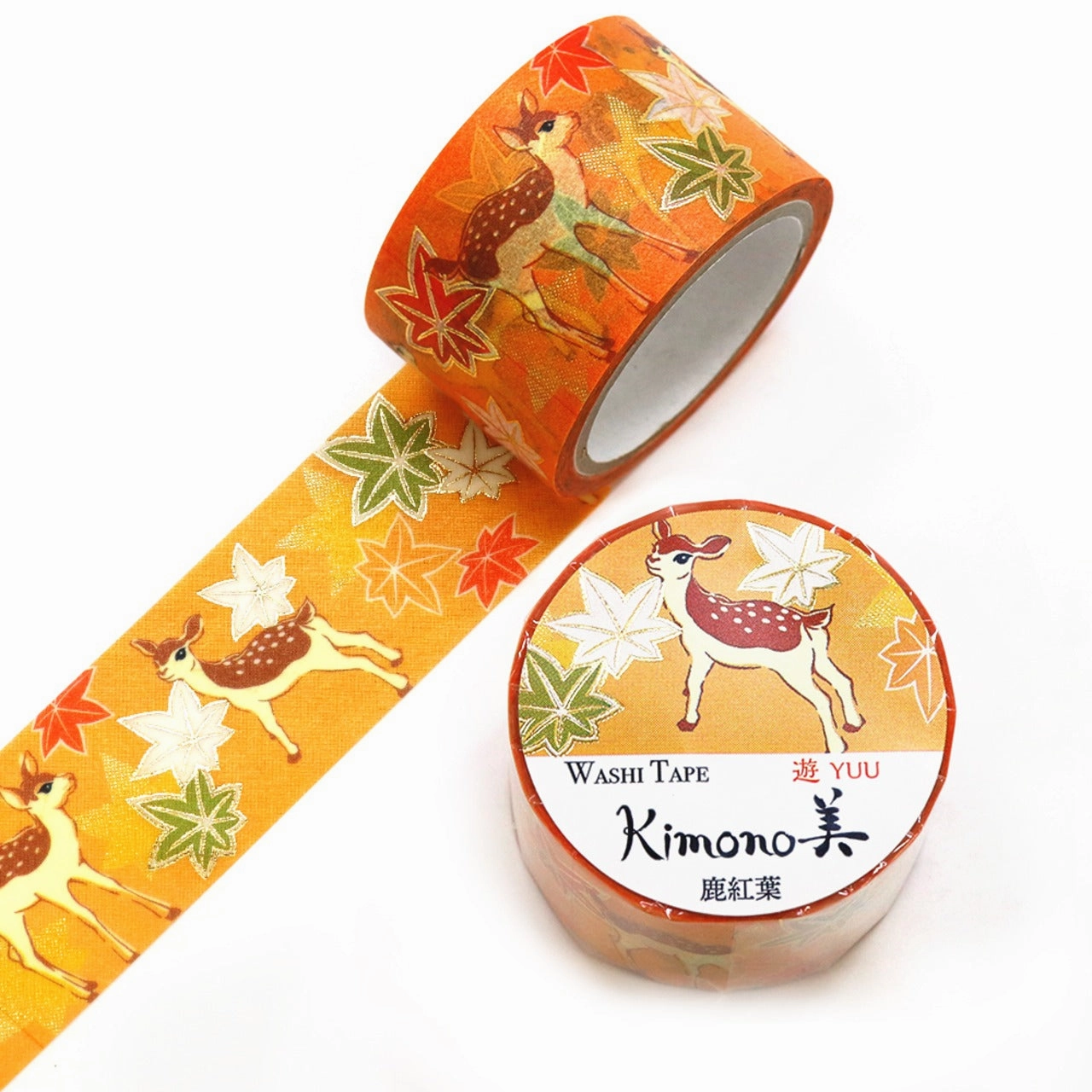 multipack Foil Washi Tape Kimono Beauty - Deer Maple