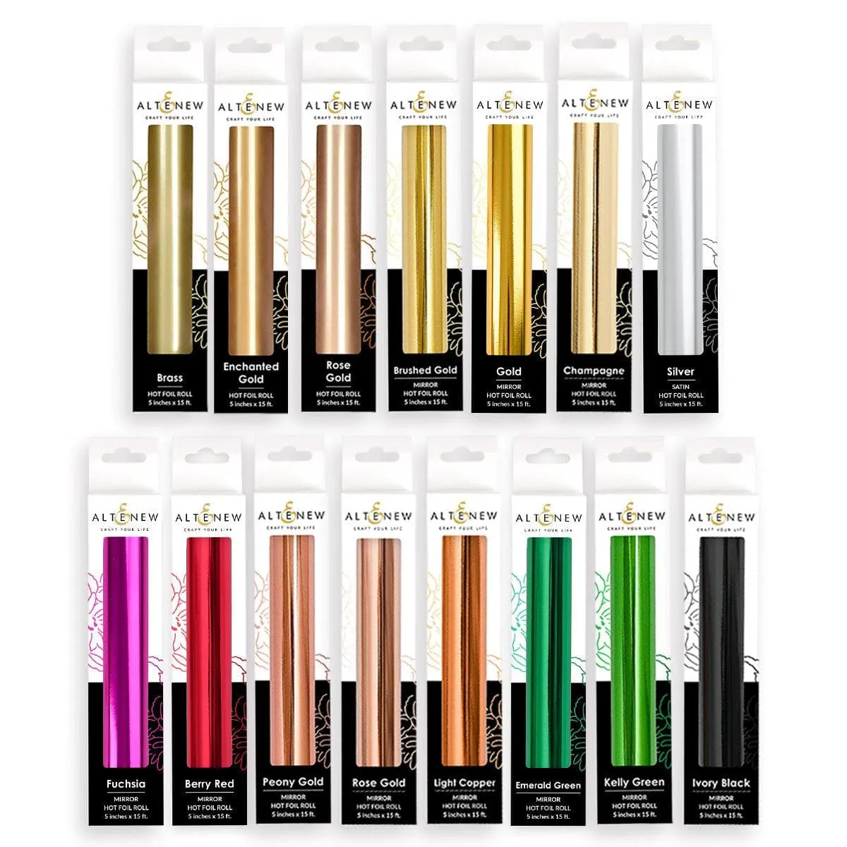 Foiled Elegance Hot Foil Roll Bundle heatproof manual