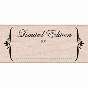 alloy loose Limited Edition Rubber Stamp