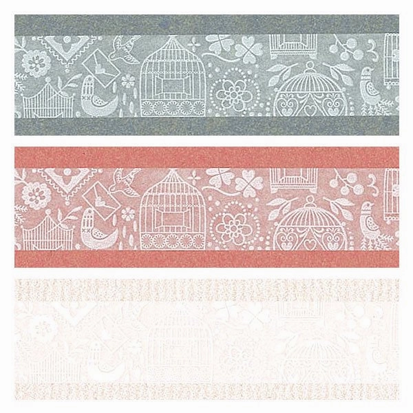 budget adjustable Oboro Birdcage White Washi Tape