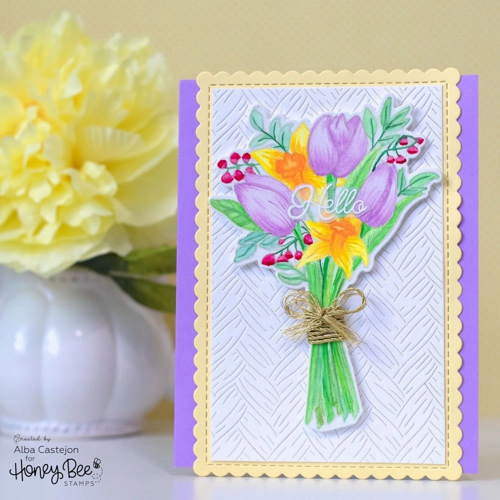 kit boxed Spring Joy Bouquet - 6X6 Stamp Set - Retiring