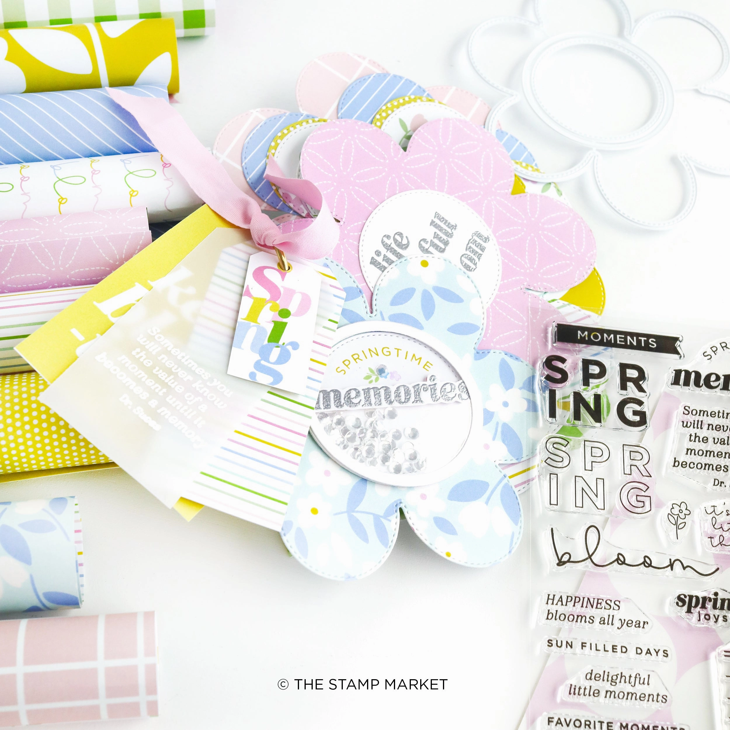 Springtime Memories Stamp resin metal