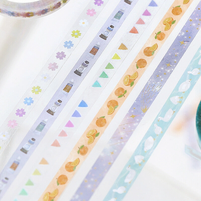 manual Watercolor Paint Slim Pet Tape