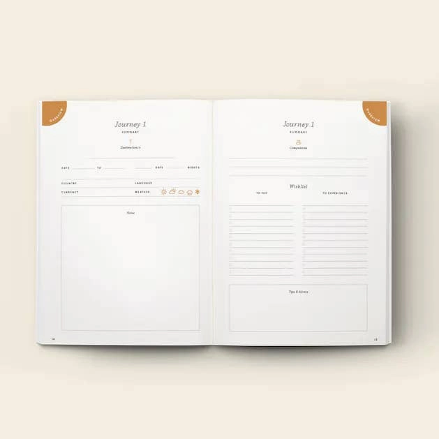 robust gift Follow The Sun Travel Journal & Planner