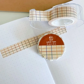 Foraging Grid Washi Tape top ceramic