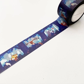 premium retractable Forest Animal Hide And Seek Washi Tape
