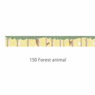 daily mini Forest Animal Washi Tape