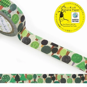 solid Forest  Banana Paper Washi Tape Shinzi Katoh Design