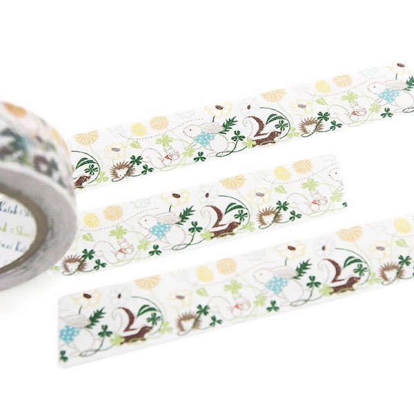 Forest Creatures Washi Tape Shinzi Katoh Design bright