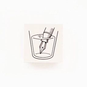automatic Fountain Pen Tip Rubber Stamp