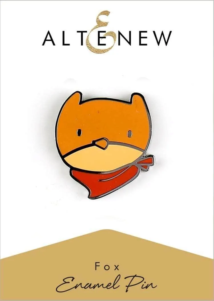 modern Fox Enamel Pin