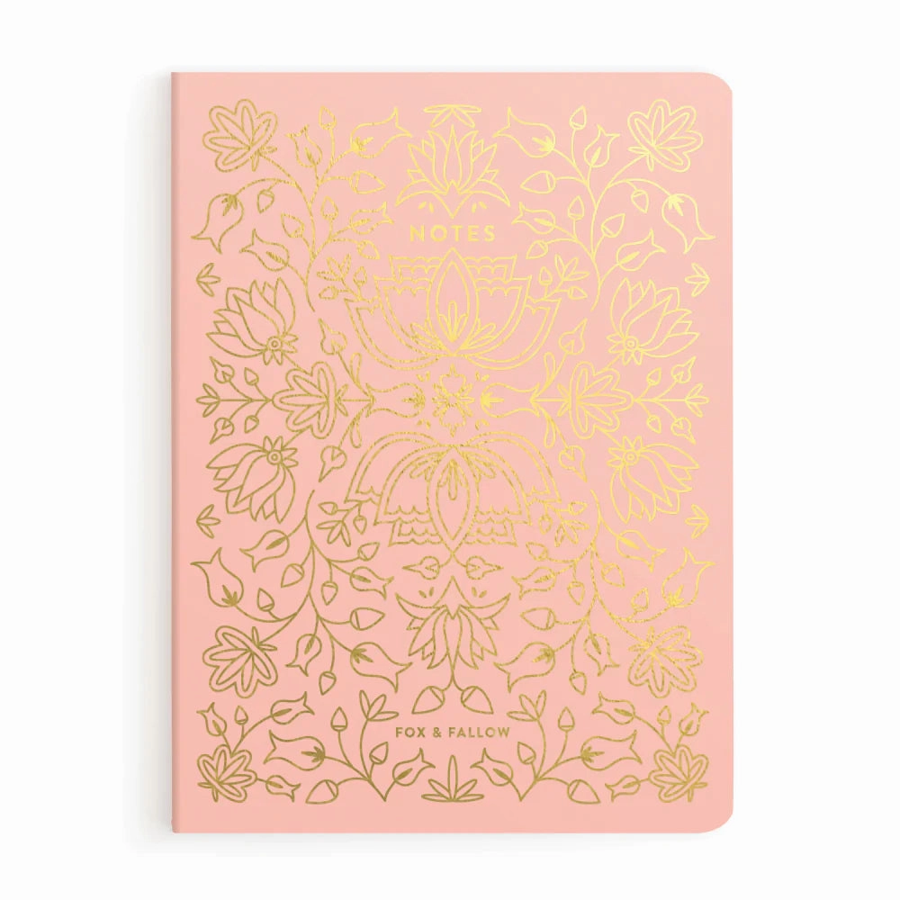 modern muted Fox & Fallow Bombay Notebook - Lined