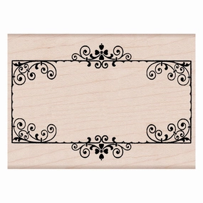 Frame With Scrolls Stamp professional