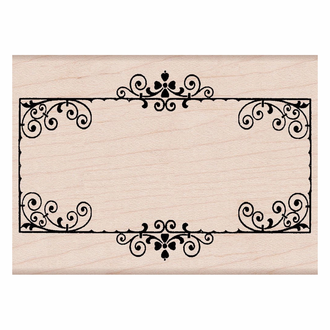 Frame With Scrolls Stamp professional