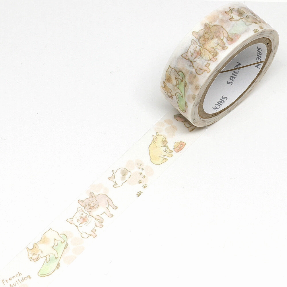 gift French Bulldog Washi Tape Saien