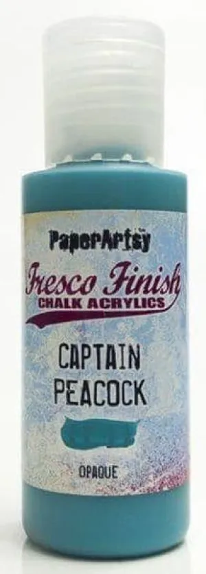Fresco Finish Acrylic Paint - Captain Peacock matte steel