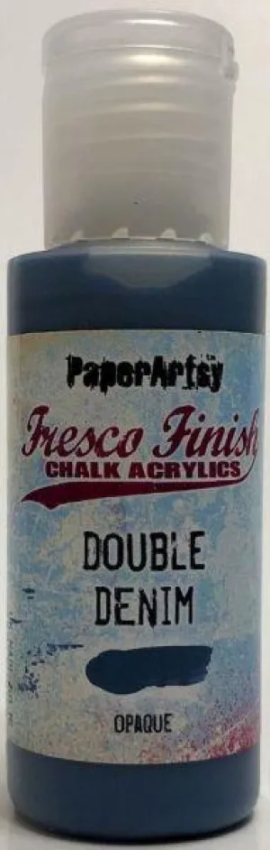 Fresco Finish Acrylic Paint - Double Denim minimalist